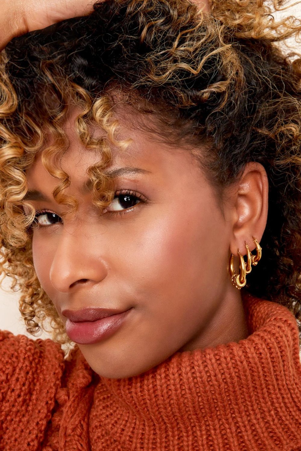 Edelstahlohrringe Indian Vibes - groß Silber h5Bild5